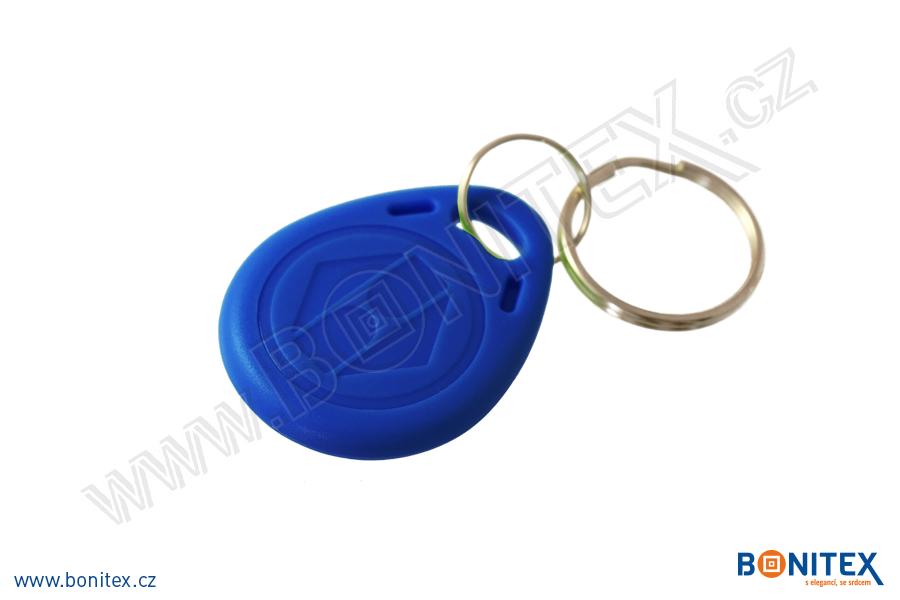 ABS klíčenka 35x28, tl. 6mm s RFID 125 kHz, tmavá modrá-botinex