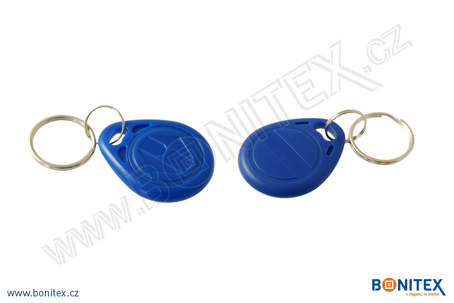ABS klíčenka 35x28, tl. 6mm s RFID 125 kHz, tmavá modrá-botinex