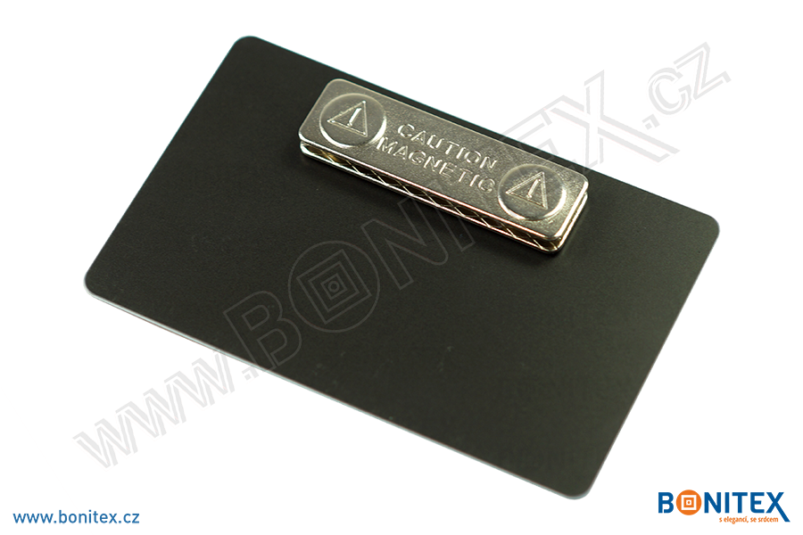 Magnetický držák na karty (2 magnety), 45x13mm, tl. 4,4mm, samolepící-botinex