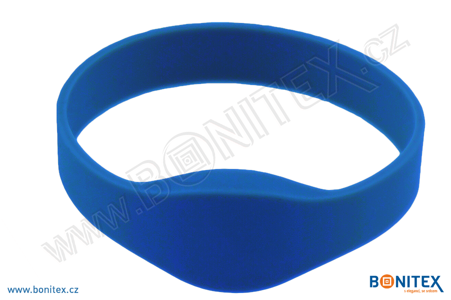 Náramek-silikon-kruh,pr.65mm-s RFID-125 kHz-modrý-botinex