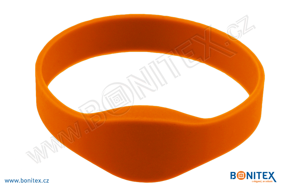 Náramek-silikon-kruh,pr.74mm-s RFID-125 kHz-oranžový-botinex