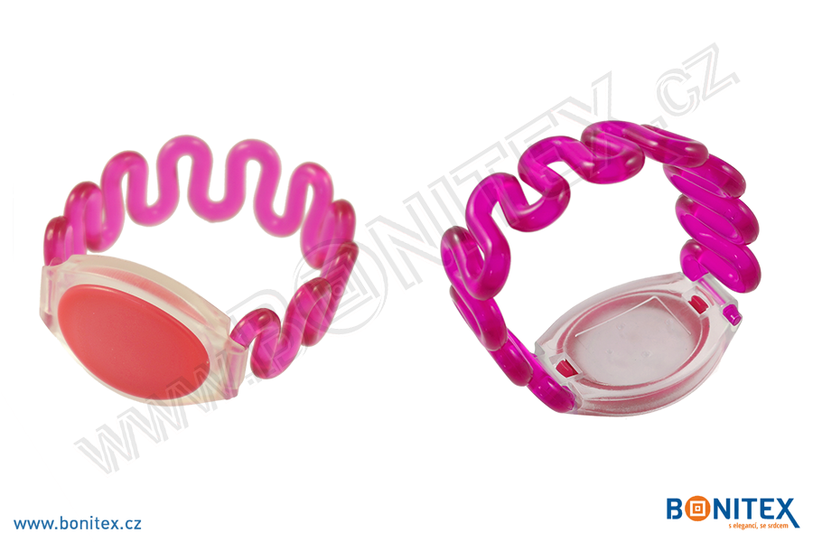 Náramek-PVC-kroucený,pr.65mm-s RFID-125 kHz-purpurový-botinex