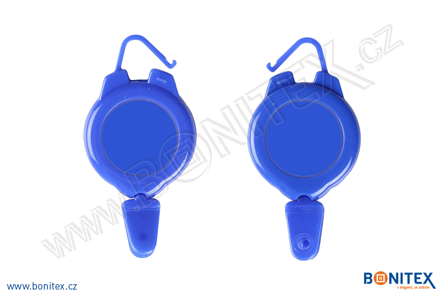 Plastový roller ABS, průměr 47mm, délka šňůrky 60cm, modrý-botinex